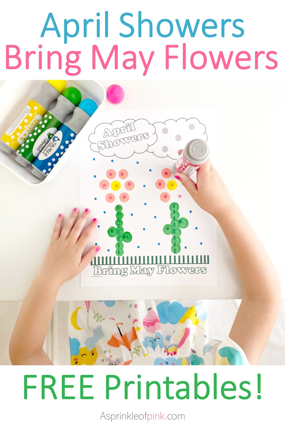 April Showers Bring May Flowers Kids Craft!